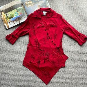 Asian Inspired Wrap Tunic